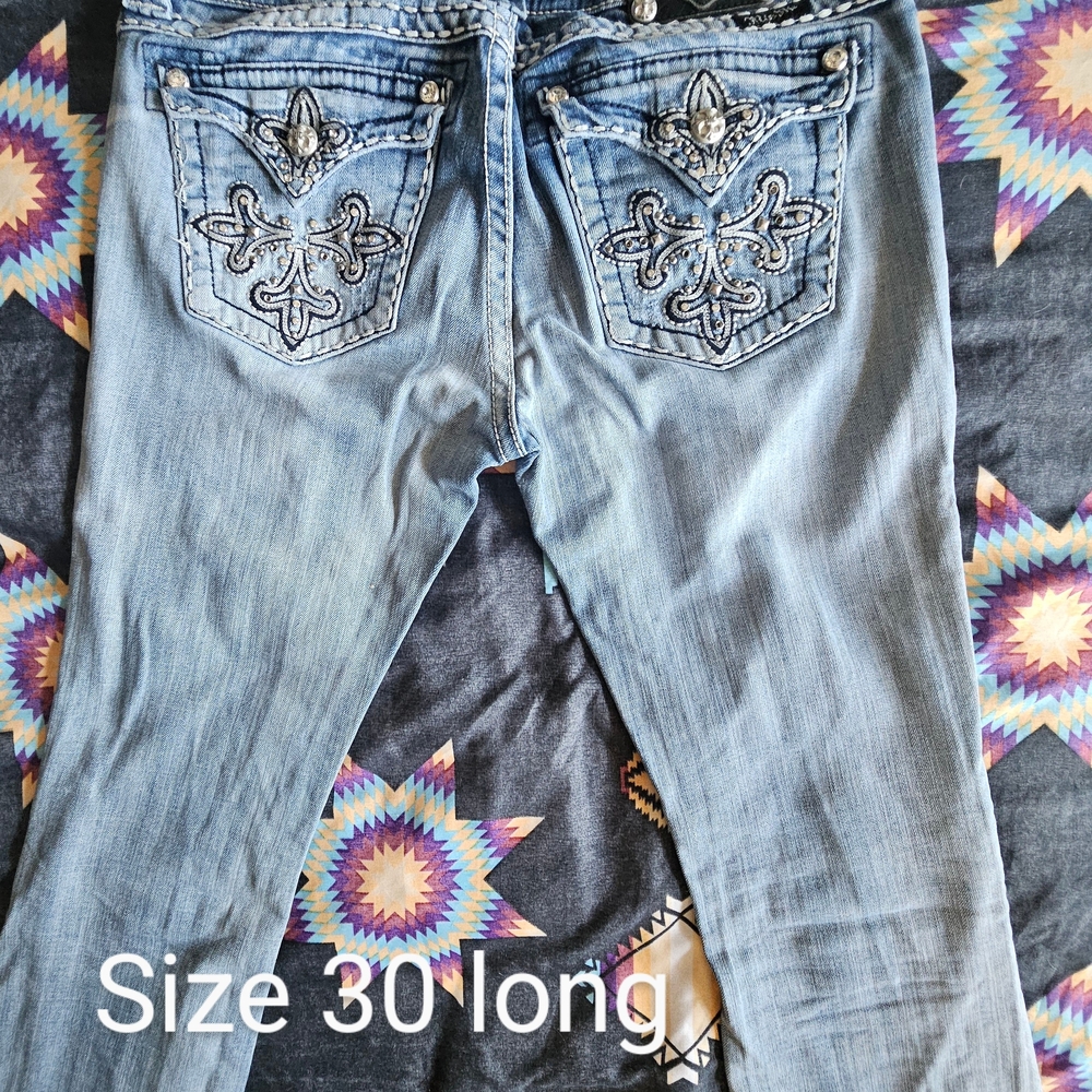 Miss Me Women's Boot Cut Jeans - Light Blue